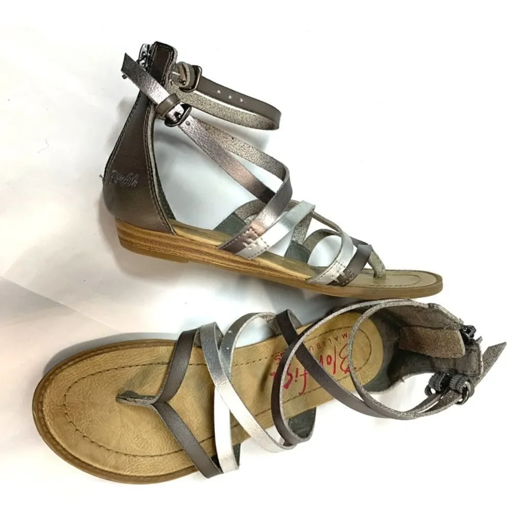 Blowfish kids size 3 Silver sandalsx
